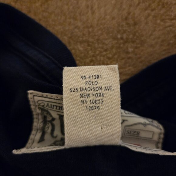 Vtg Rugby Ralph Lauren 2004 S/S Shirt Mens L Navy Blue Big R Cricket Preppy Y2K - Picture 6 of 10